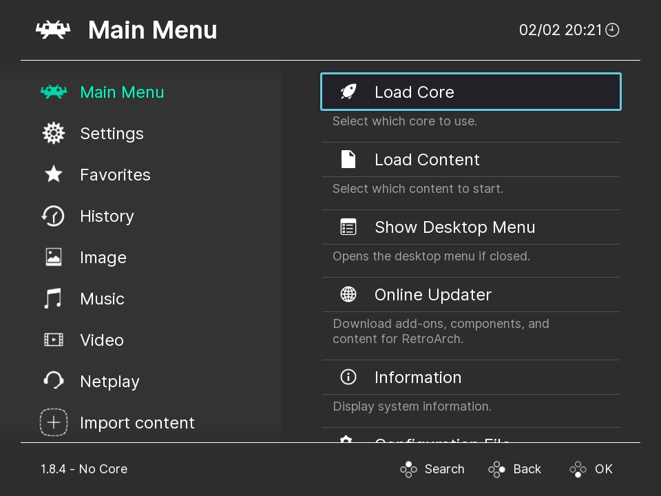 ozone menu driver