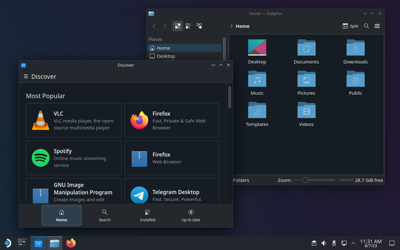 KDE Vapor Theme